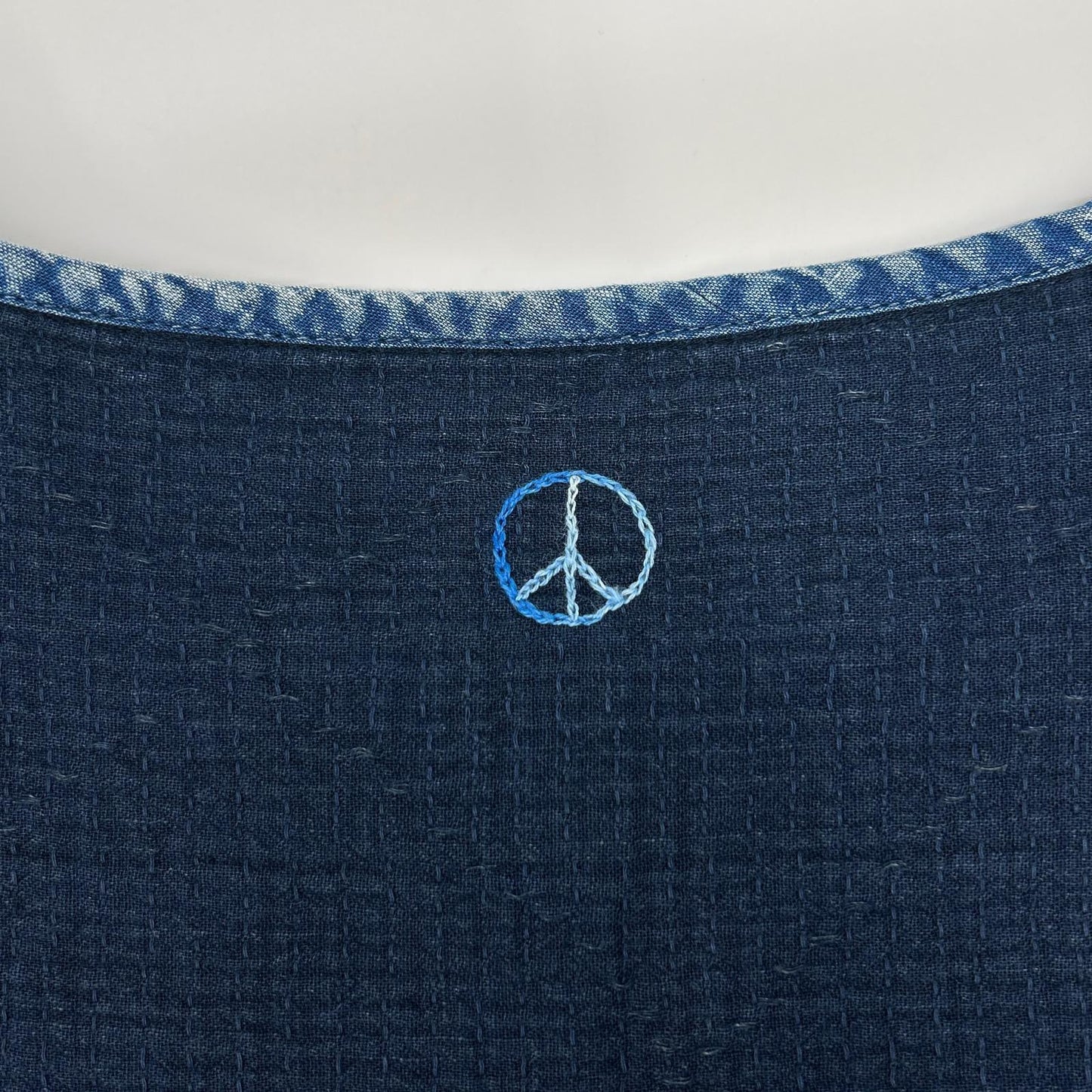 Porter Classic ポータークラシック インディゴ SASHIKO SUPER LIGHT SWEAT SHIRT 刺し子 スウェットシャツ トップス