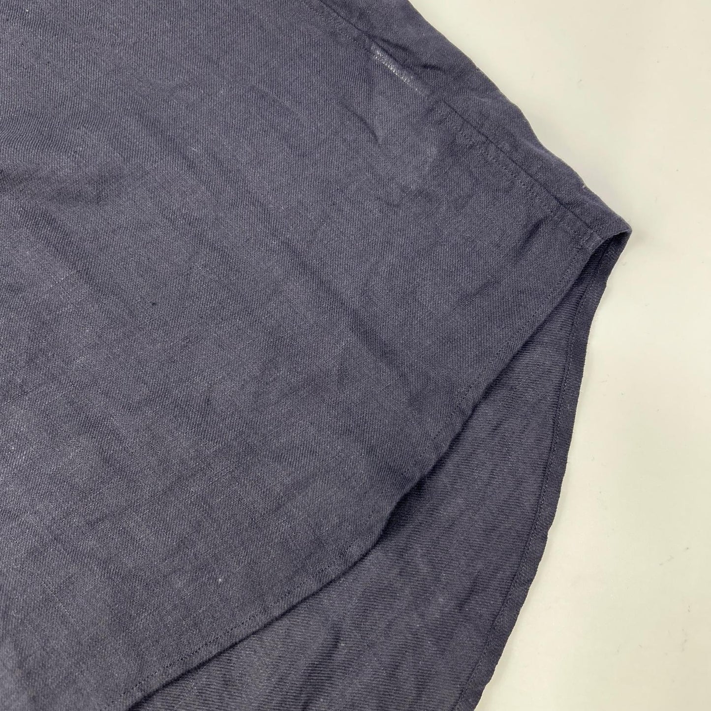 COMOLI コモリ 23SS X01-02023 ネイビー リネン100 リネンツイル スキッパーシャツ トップス