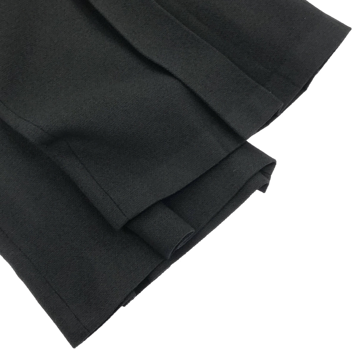 GUCCI グッチ 22SS 664412 Black Wool Tweed Pleated Gaucho Pants Bottoms