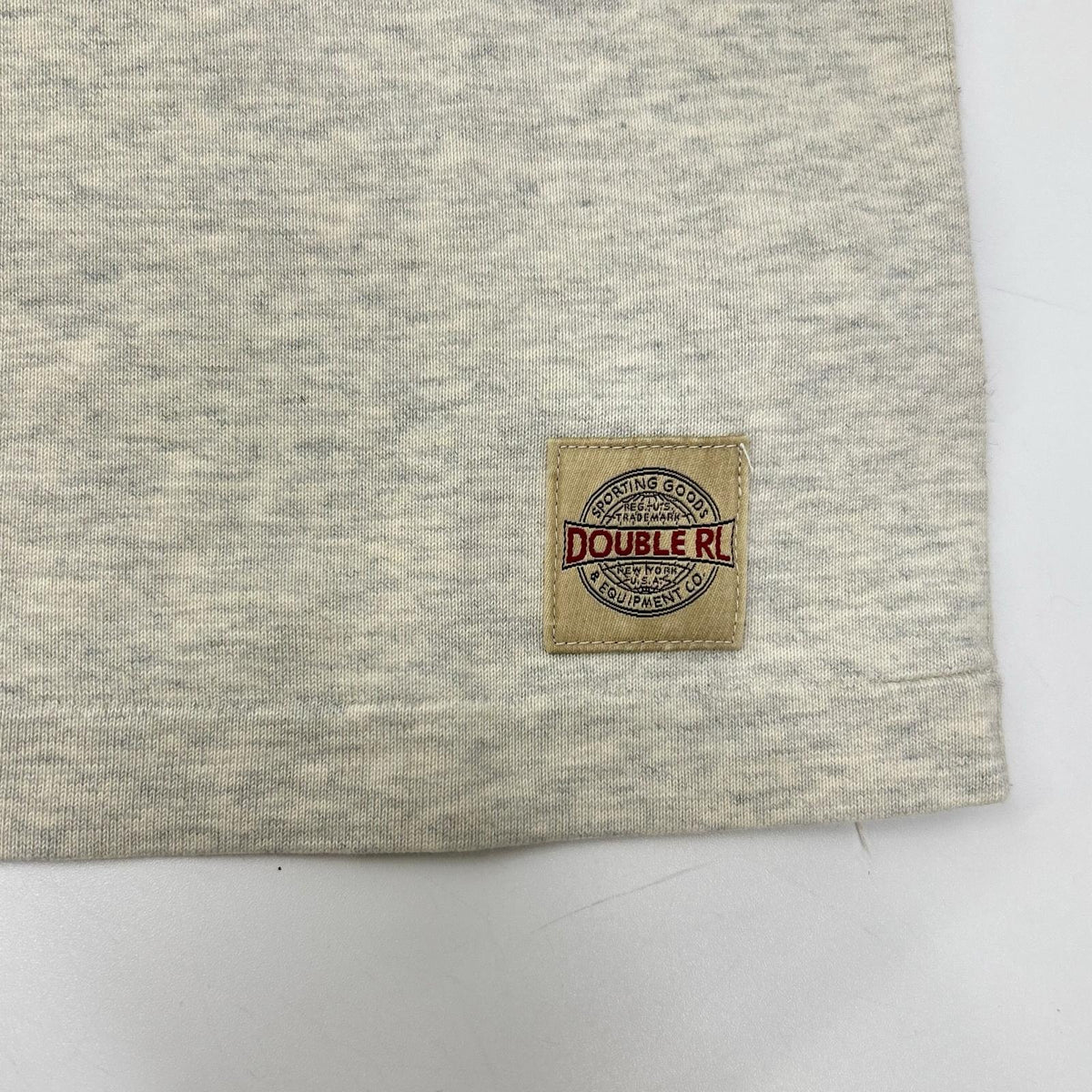RRL ダブルアールエル 782629551001 FOOTBALL JERSEY オートミール コットン イーグルロゴプリント エルボーパッチ ロングスリーブジャージーカットソー トップス