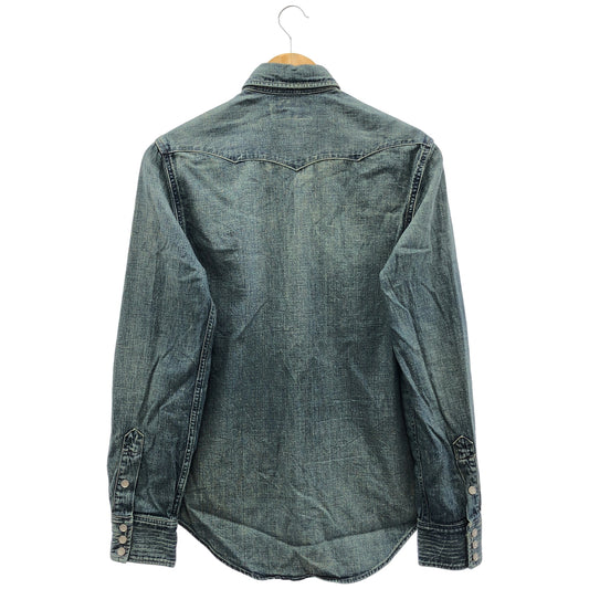 RRL ダブルアールエル 78250518800/1132312 ダーク ウォッシュ スリムフィットデニムウエスタンシャツ トップス