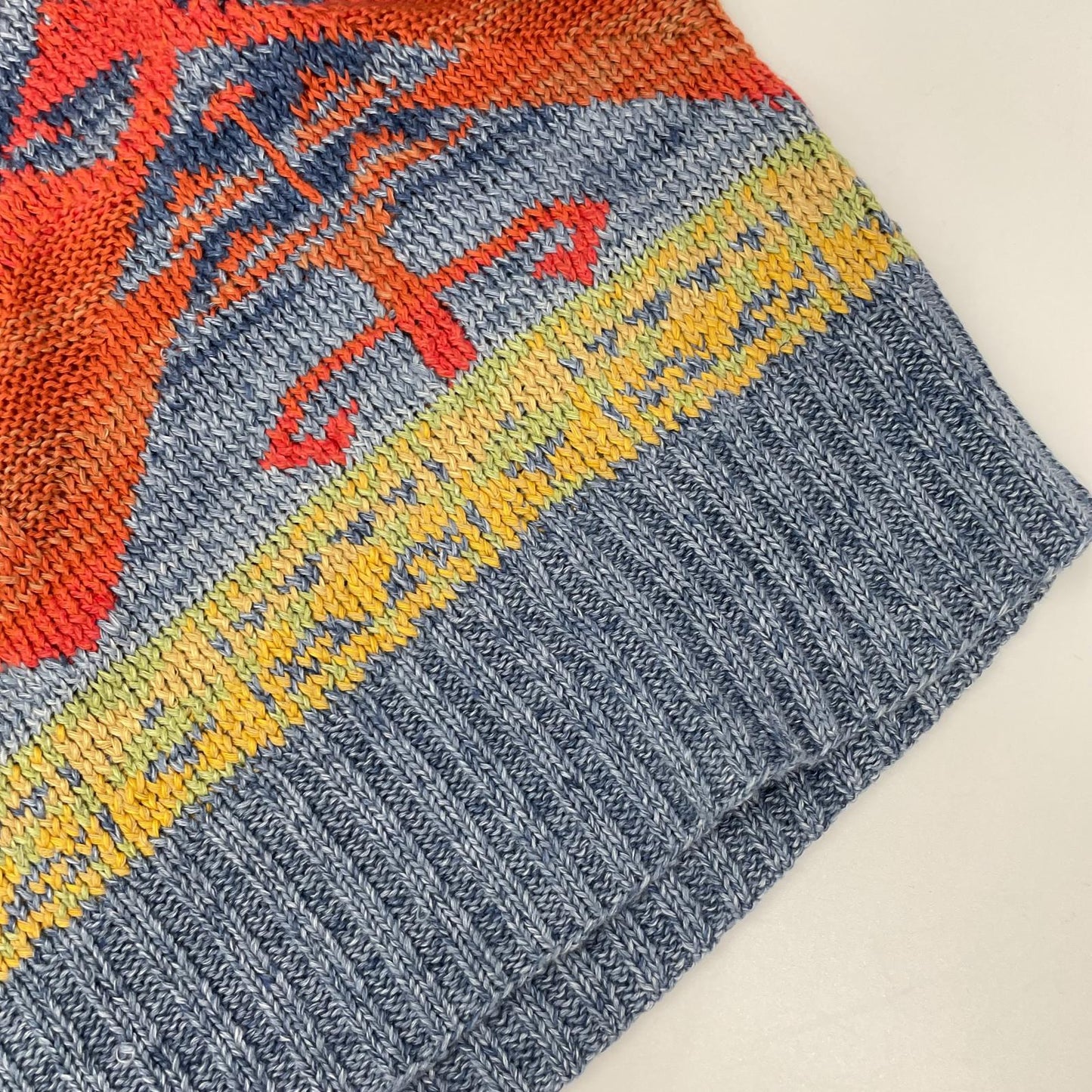 POLObyRalphLauren ポロラルフローレン マルチカラー ネイティブ柄 コンチョボタン HAND KNIT ショールカラー プルオーバーニット トップス