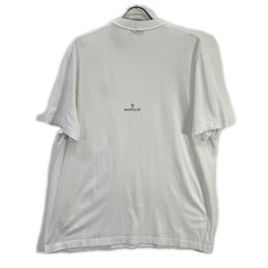 MONCLER モンクレール 22年製 ホワイト MAGLIA T-SHIRT ラバーワッペンTシャツ トップス