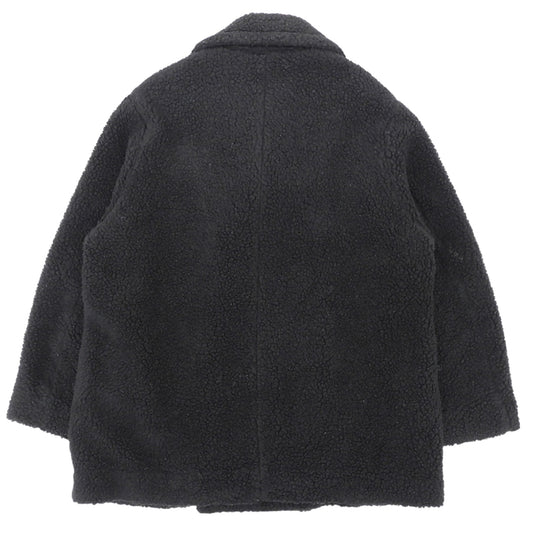 COUTURE D'ADAM クチュールドアダム ボア ダブルボタン コート レディース 黒 ブラック 36 コート
