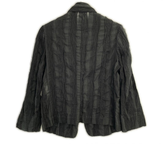 yohjiyamamoto ヨウジヤマモト FB-J02-023 ブラック レース フロントスナップボタン シャツジャケット トップス