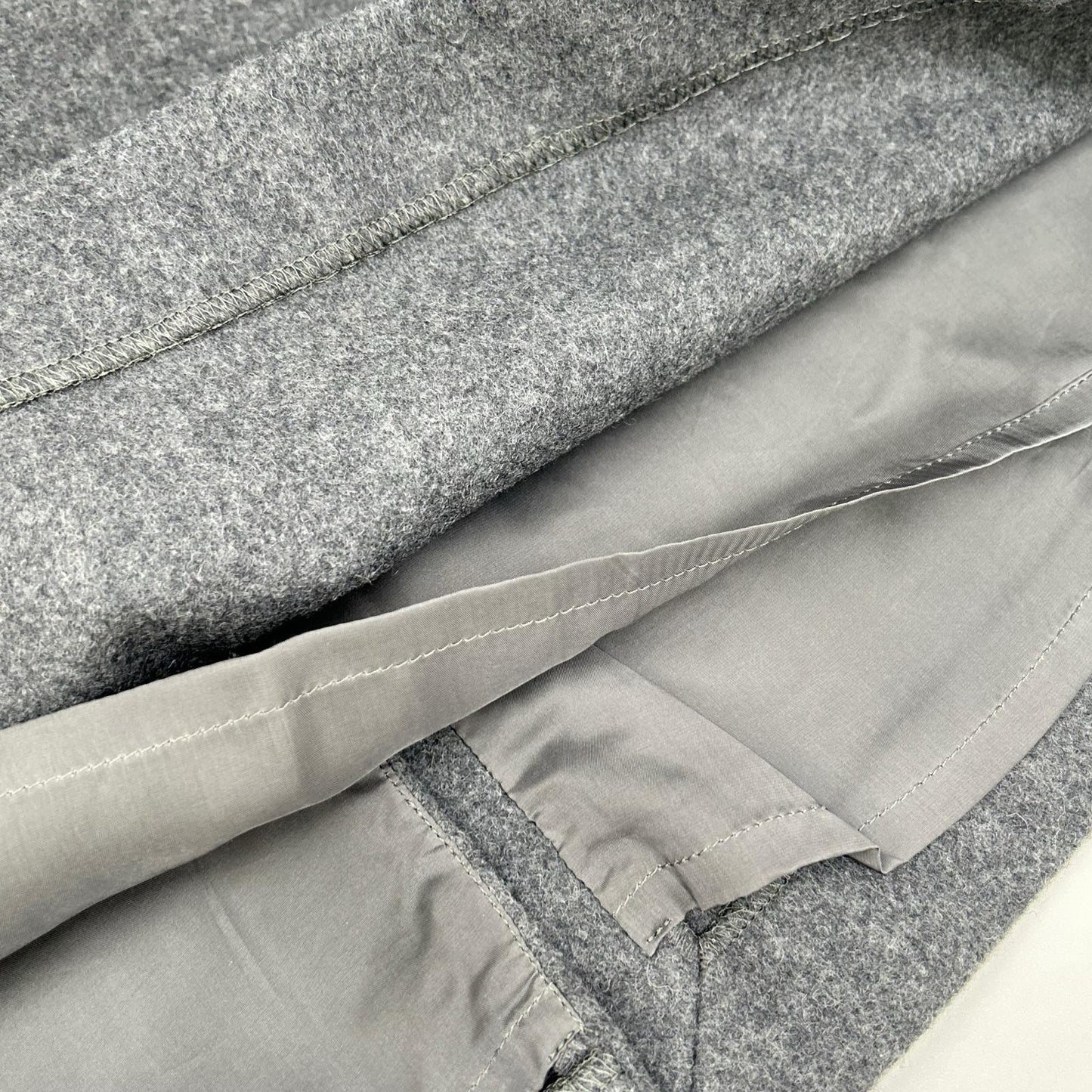 theory luxe セオリーリュクス グレー ウール Vネック ワンピース ワンピース