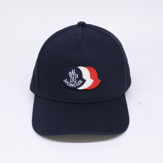 MONCLER モンクレール 【新品同様】25年製 L19543B00001 0U082 BASEBALL トリコロールロゴワッペン ベースボールキャップ 帽子