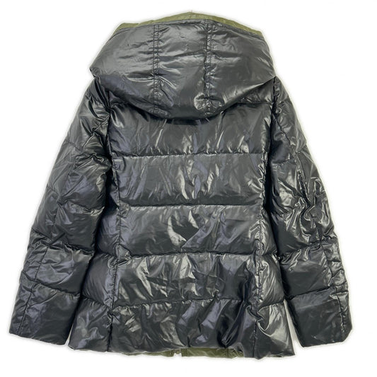 Burberry Blue Label バーバリーブルーレーベル E1F07-463-09 ブラック×カーキ ナイロン リバーシブルダウンジャケット ジャケット