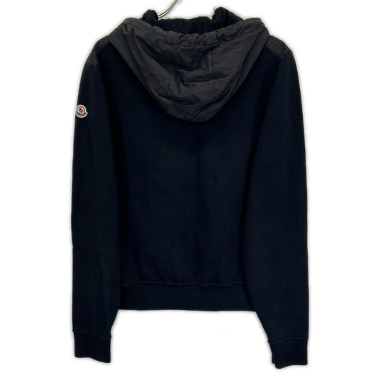 MONCLER モンクレール 20年製 ブラック ナイロン×コットン TRICOT CARDIGAN ジップアップフーテッドジャケット ジャケット