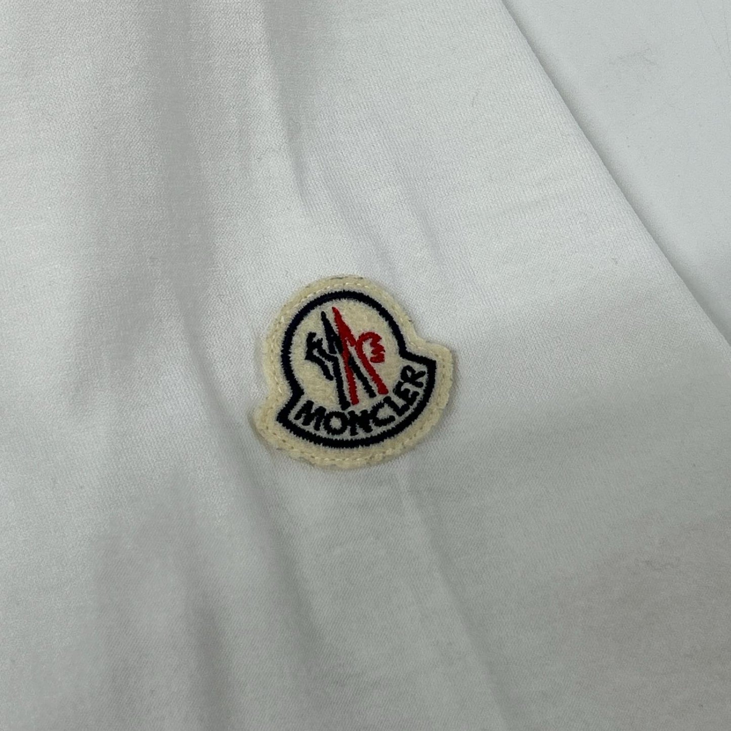 MONCLER モンクレール 22SS ホワイト SS T-SHIRT トリコロールステッチデザインTシャツ トップス