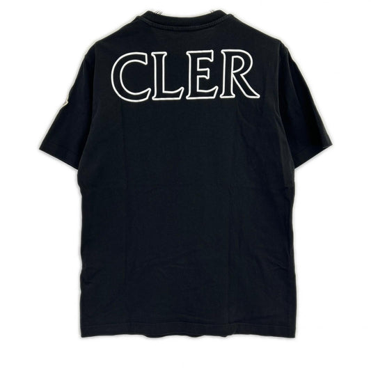 MONCLER モンクレール 22年製 ブラック コットン SS T-SHIRTS ロゴ ショートスリーブカットソー トップス