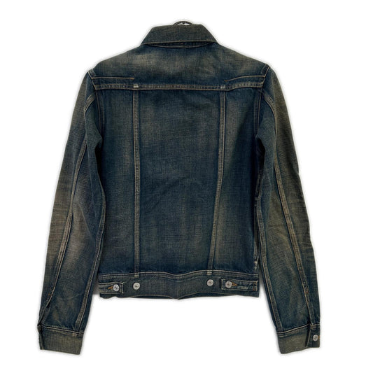 Dior HOMME ディオールオム 133C423TY012 ブルー イエローステッチ デニムジャケット ジャケット