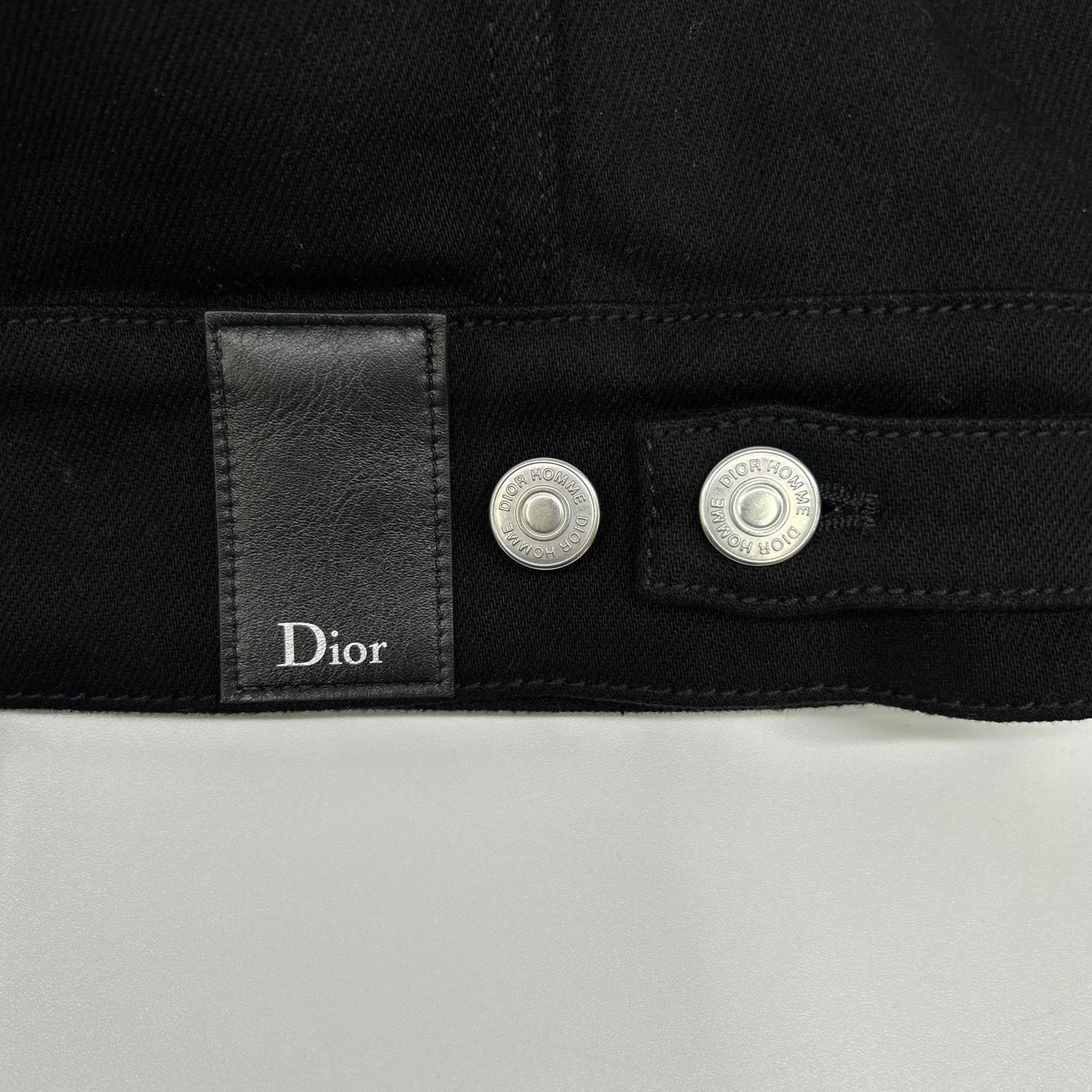Dior HOMME ディオールオム 863C414Z4209 ブラック ボアカラー 3rd デニムジャケット ジャケット