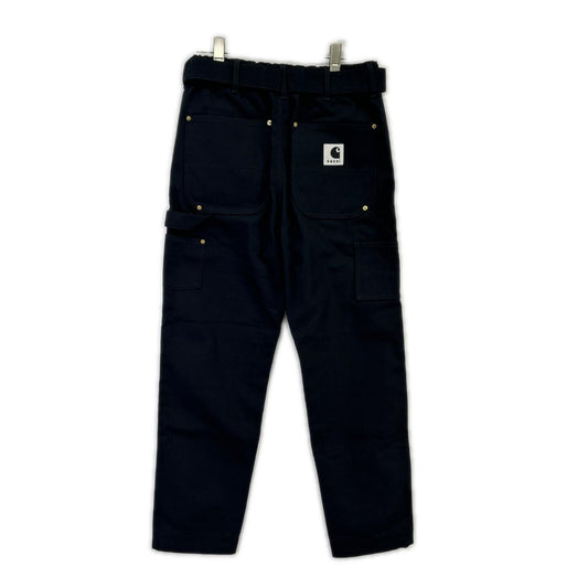 sacai サカイ 【×Carhartt WIP】23AW 23-0555S ブラック Canvas Pants/キャンバスペインターパンツ ボトムス