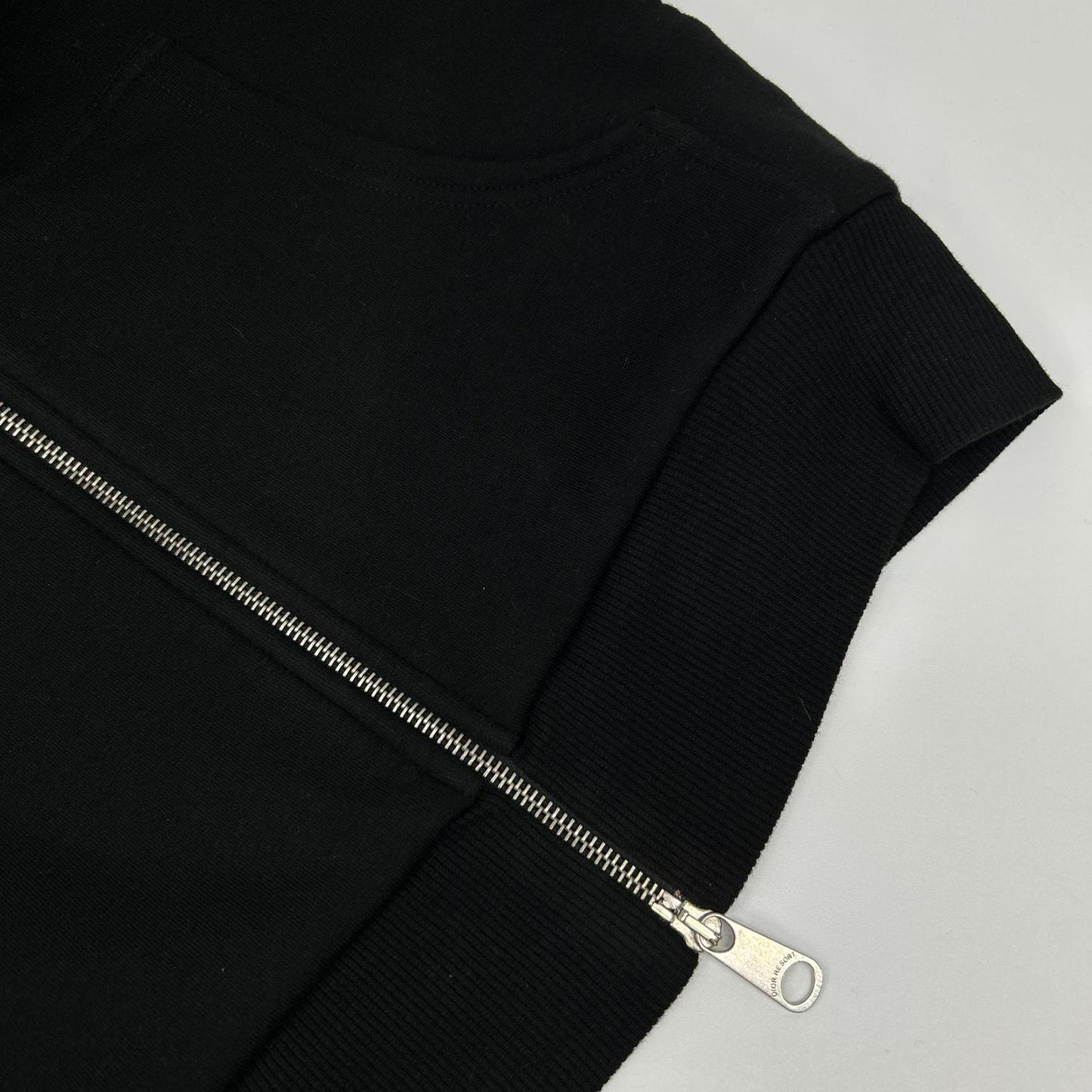 Dior HOMME RESORT ディオールオムリゾート ブラック ビー刺繍 ダブルジップ ジップアップ フーディ ジャケット