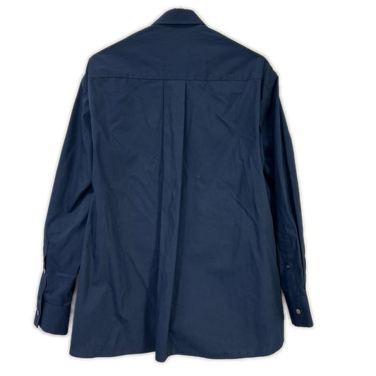 sacai サカイ 19年製 19-04731 ネイビー×カーキ ジップ ドッキング シャツ ジャケット
