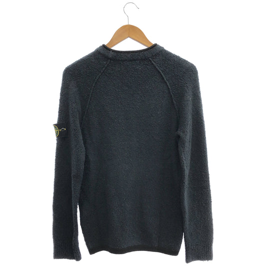 STONE ISLAND ストーンアイランド 19年製 7115570D2 ネイビー Teddy crewneck sweater テディ ロゴワッペン クルーネックスウェット トップス