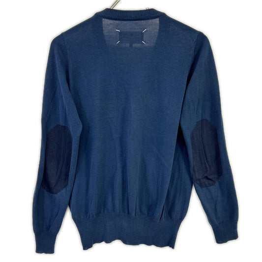 Maison margiela メゾンマルジェラ 15年製 S31HA0729 ネイビー エルボーパッチコットンカーディガン トップス