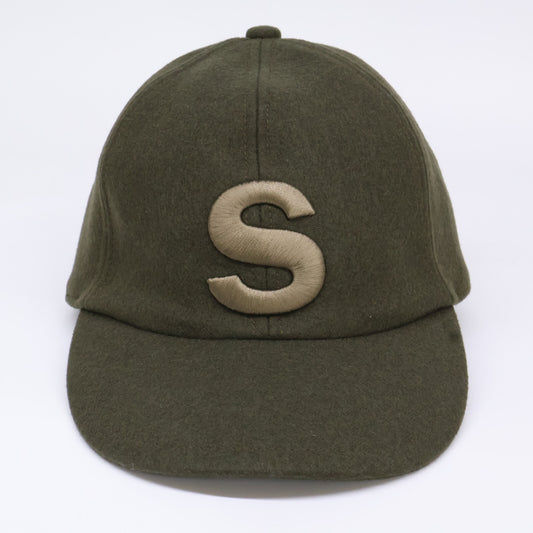 sacai サカイ 【美品】20AW 20-0136S Wool Melton Cap Sロゴ刺繍 メルトンキャップ 帽子
