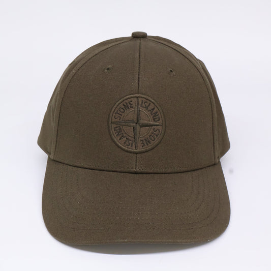 STONE ISLAND ストーンアイランド 【美品】811599661 ロゴ刺繍 コットン ベースボールキャップ 帽子