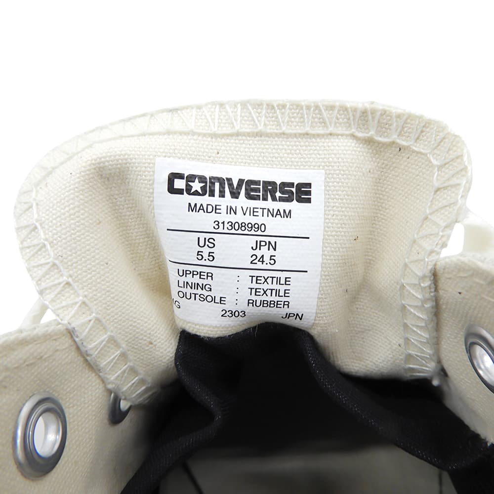 converse コンバース 美品 ALL STAR GORE-TEX OX ローカットスニーカー シューズ レディース ベージュ 24.5cm 31308990 シューズ