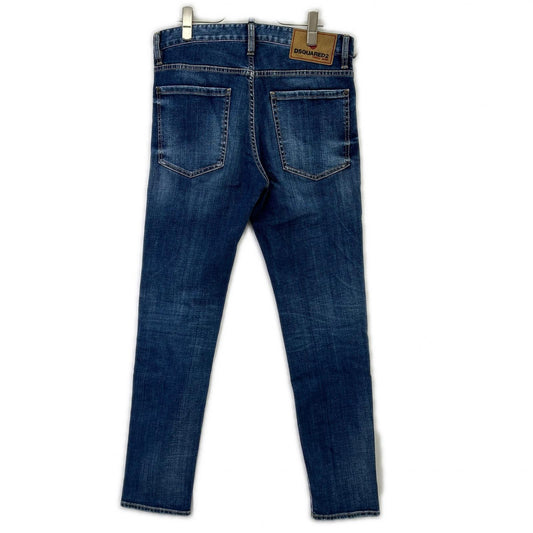 DSQUARED2 ディースクエアード S74LB1516 23年製 インディゴブルー REGULAR JEAN ボタンフライスキニーデニムパンツ ボトムス