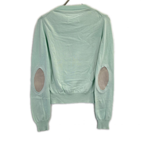 Maison margiela メゾンマルジェラ S51HA0904 ミントグリーン elbow patch long sleeves knit sweater クルーネックセーター トップス