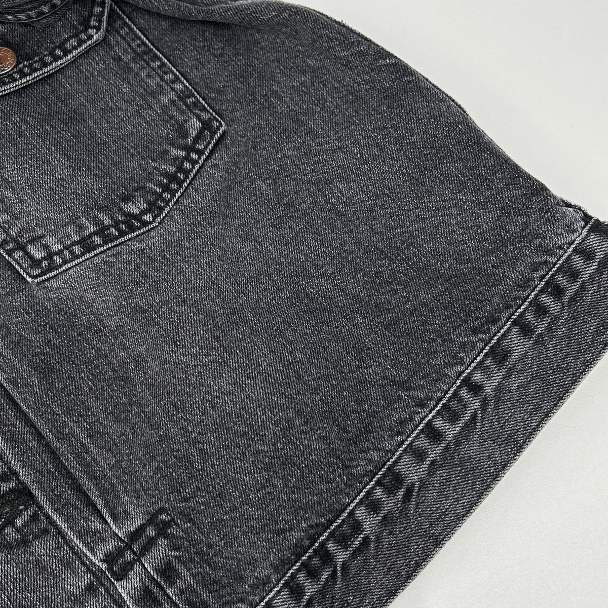 REMI RELIEF レミレリーフ BEAMS PLUS別注 25FW ウォッシュブラック コットン ヴィンテージ加工 デニムトラッカージャケット 2nd ジャケット