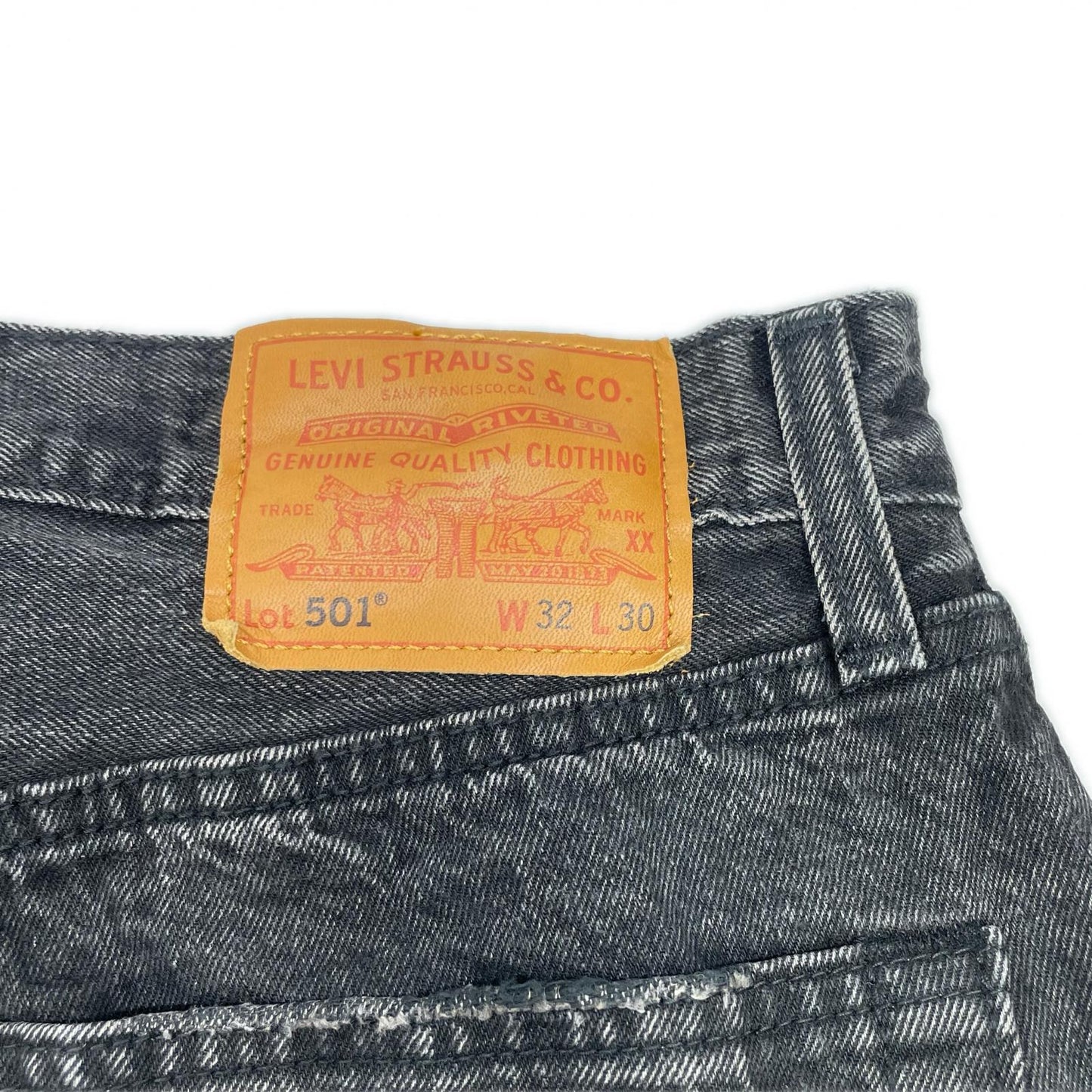 LEVI'S リーバイス 【EDIFICE別注】0022U-0000 501 ブラック 30周年記念 ボタンフライデニムパンツ ボトムス