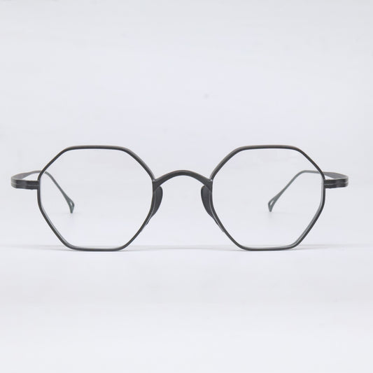 KameManNen KameManNen 【Like new】KMN152 MBK Octagonal shape Sprout pad Eyewear Glasses