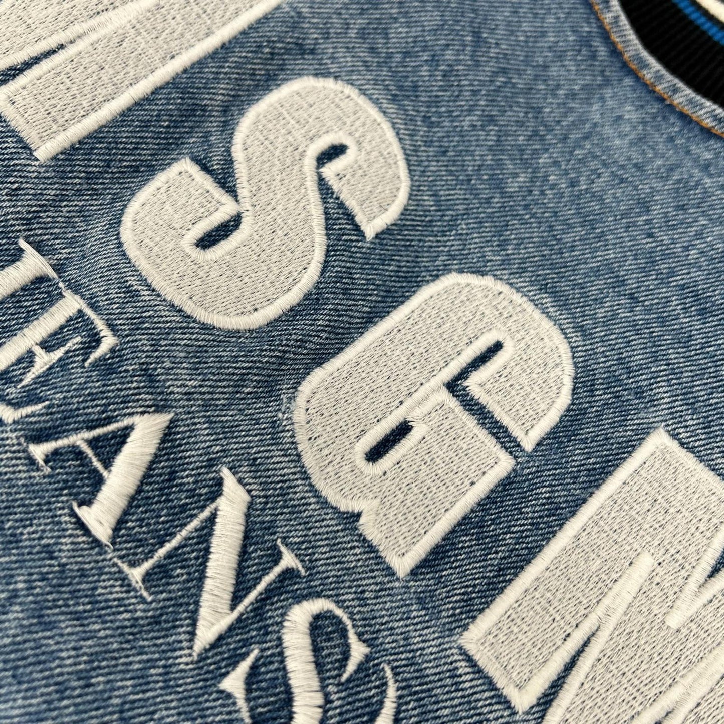 MSGM エムエスジーエム 18AW 2541MDH44L インディゴ バックロゴ デニムブルゾン ジャケット