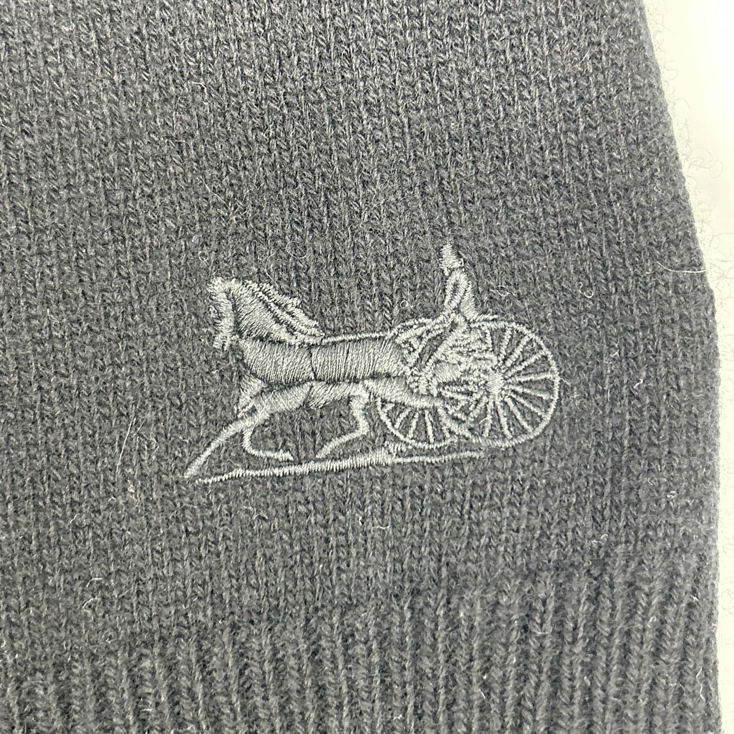 CELINE セリーヌ 【美品/国内正規】2A88T2070 サルキー刺繍 カシミヤ100% タートルネック ショート丈ニットセーター トップス