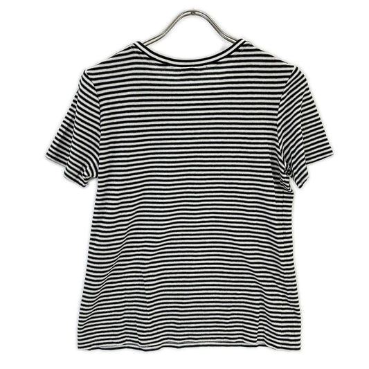 SAINT LAURENT PARIS 【Official domestic item】512444 striped logo short-sleeve T-shirt top