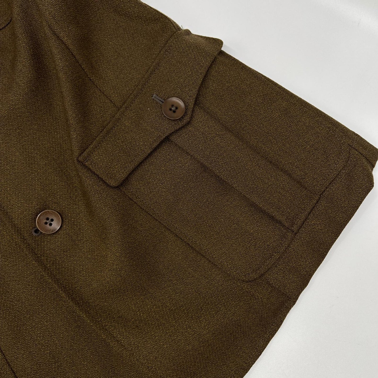 ELNEST Elnest Brown FJB wool safari jacket jacket