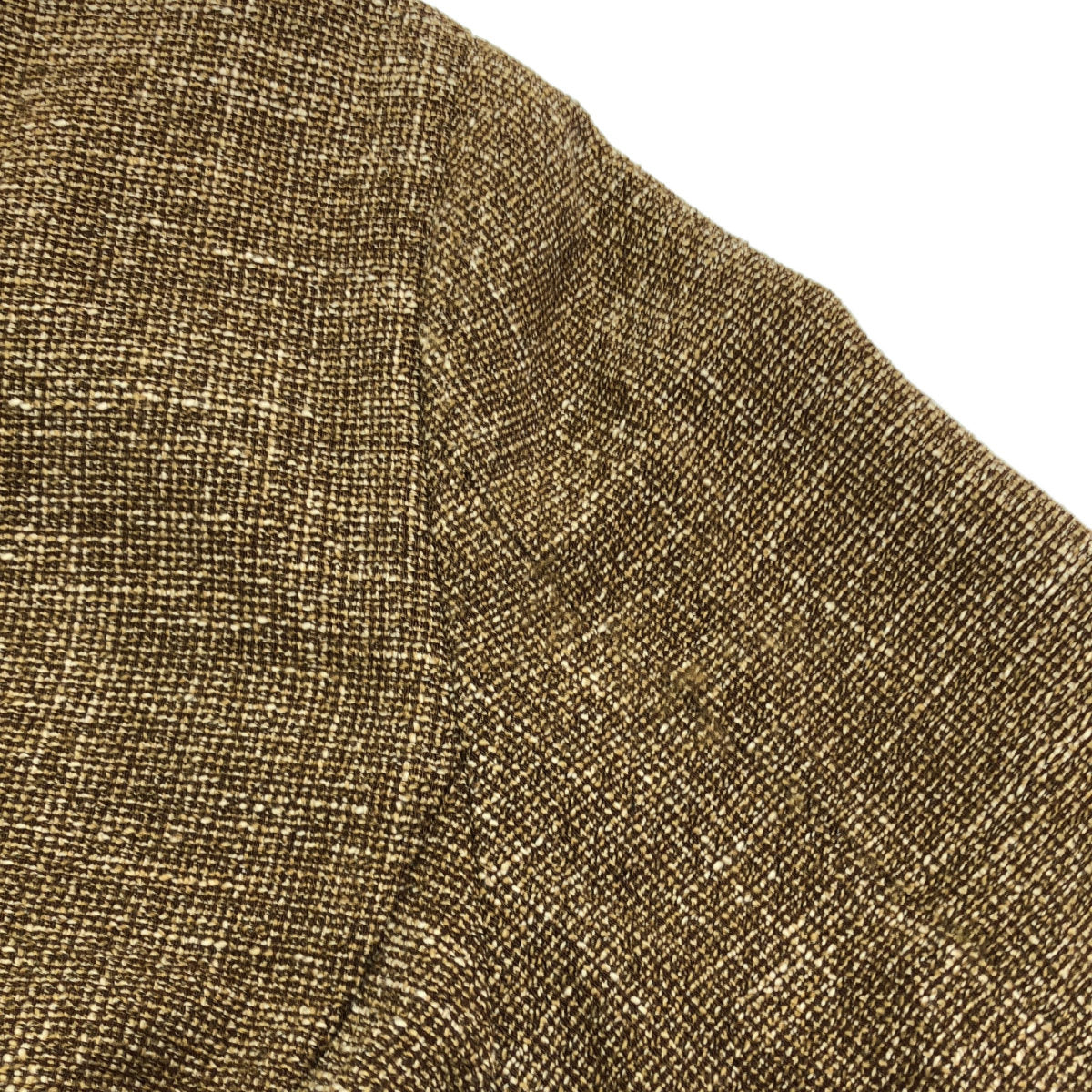 BOSS brown notch-lapel tweed 2-button single-breasted jacket tops