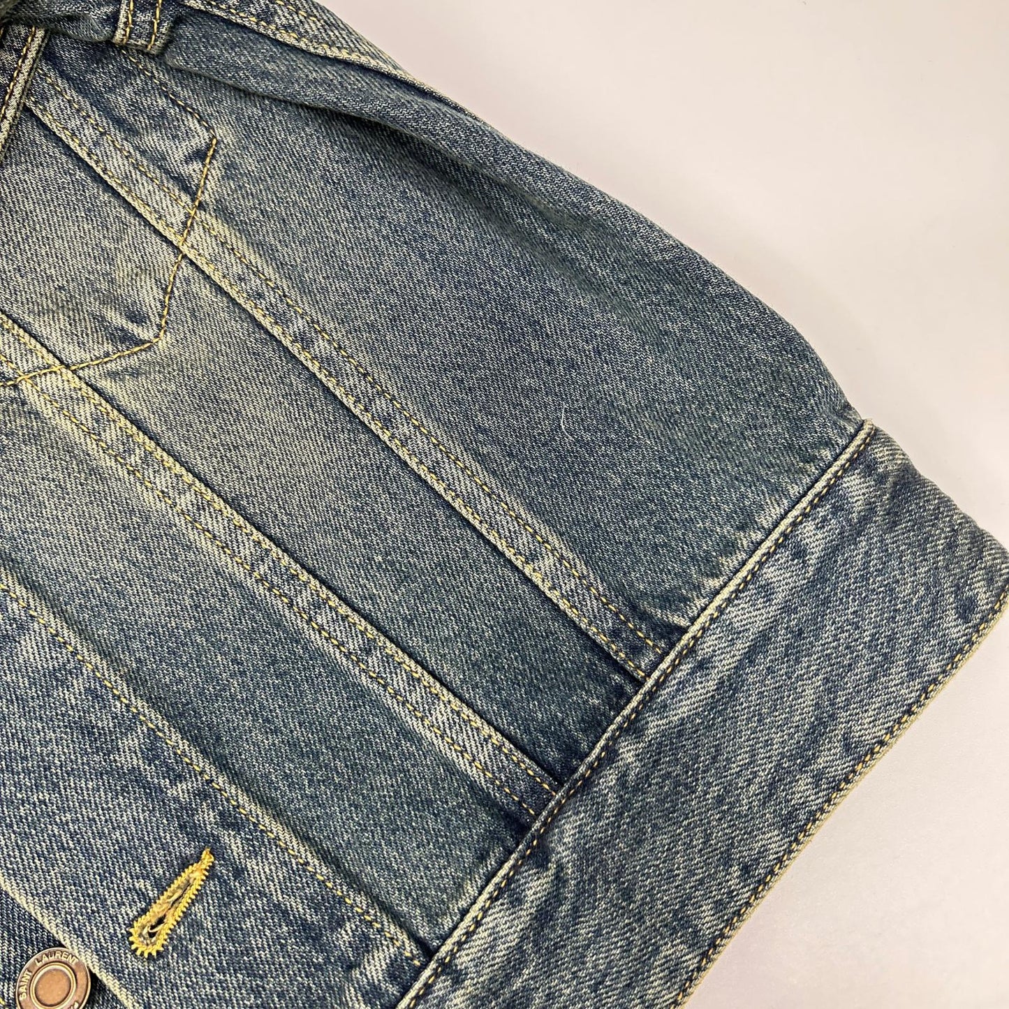 SAINT LAURENT PARIS サンローランパリ 695196 インディゴ デニムトラッカージャケット ジャケット