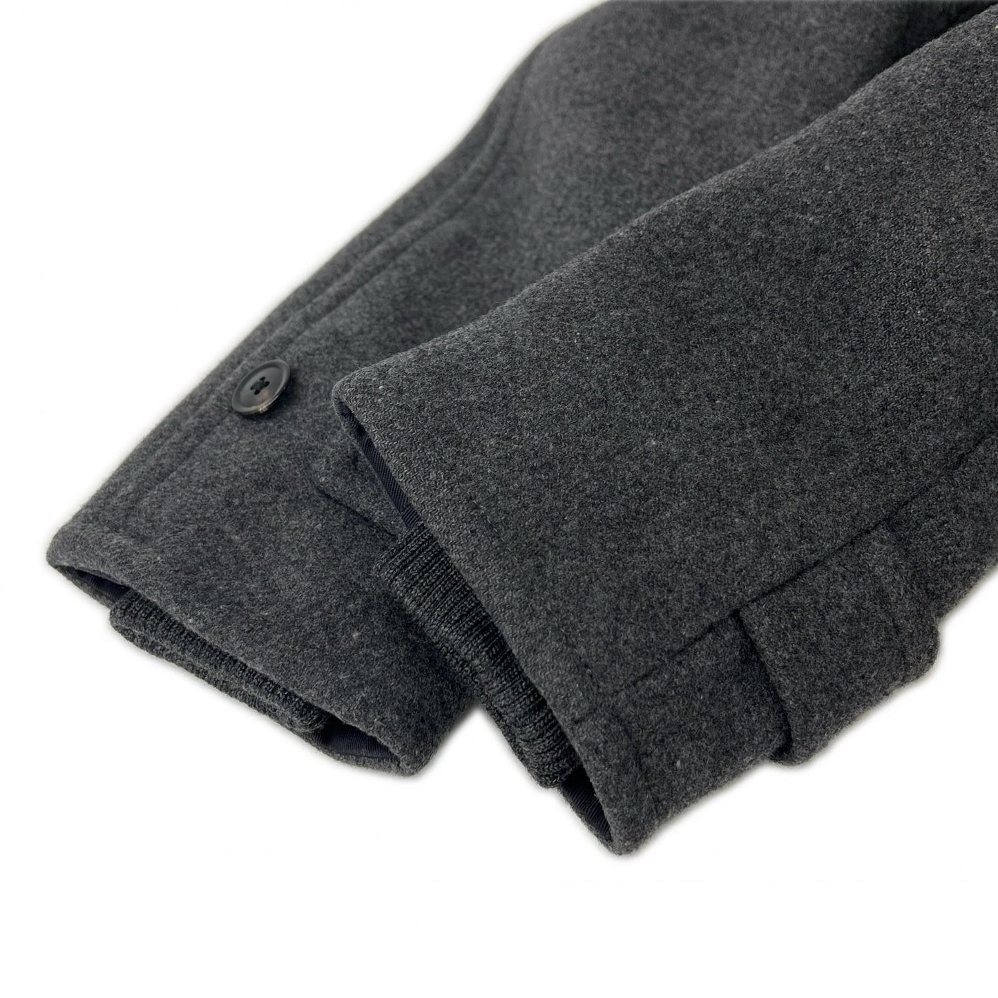 SCYE BASICS サイベーシックス 5215-73500 グレー ウール×カシミヤ メルトンダッフルコート コート