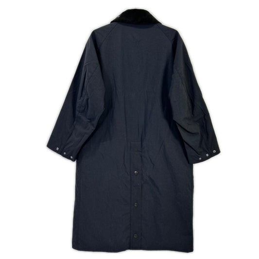 Barbour バブアー 2102384 ブラック ナイロン BURGHLEY/バーレー ロングコート コート