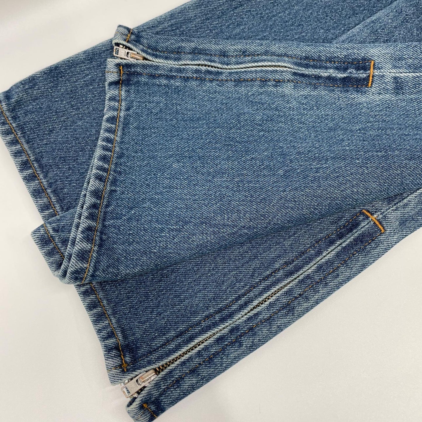 RICE NINE TEN ライスナインテン インディゴ BOOT CUT SIDE ZIP JEANS フレアデニムパンツ ボトムス