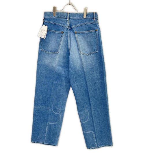 BISOWN ビソウン 24SS 24SS-BIS-PT01K インディゴ ペイントデザイン ストレートデニムパンツ ボトムス