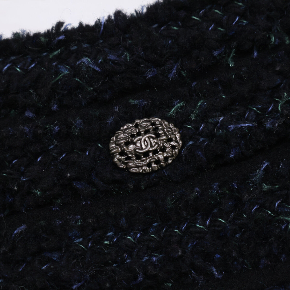 CHANEL シャネル 【美品】P44287/P44288 ココマークボタン ツイード ジップアップ ジャケット/スカート セットアップ スーツ セットアップ