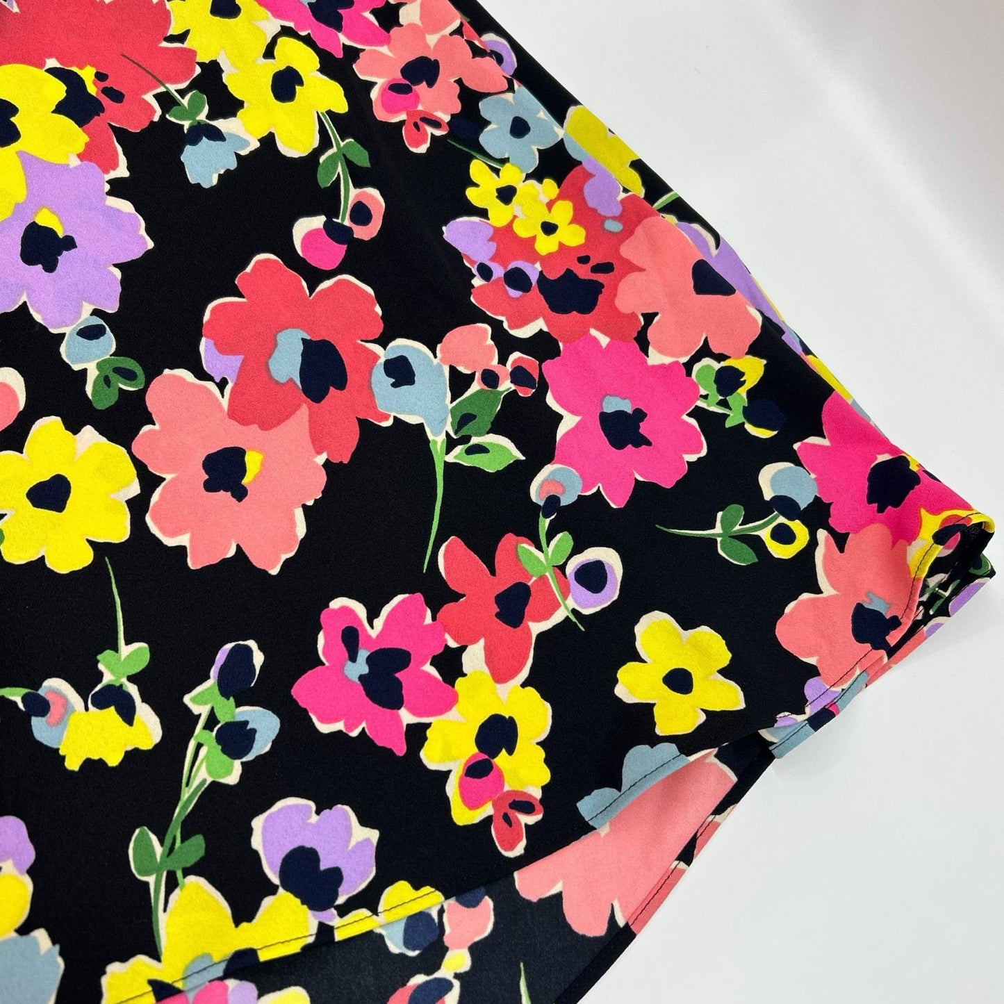 Kate spade ケイトスペード ブラック チューリップトスリビエラドレス フラワープリントワンピース ワンピース