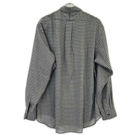 ULTERIOR アルテリア ブラック SUPER LIGHT WOOL CHECK SHIRT トップス