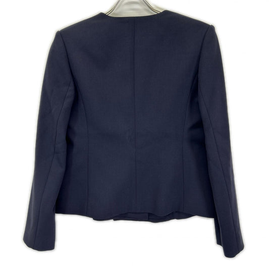 theory luxe セオリーリュクス ネイビー COSIMO ADANEL ノーカラー テーラードジャケット ジャケット