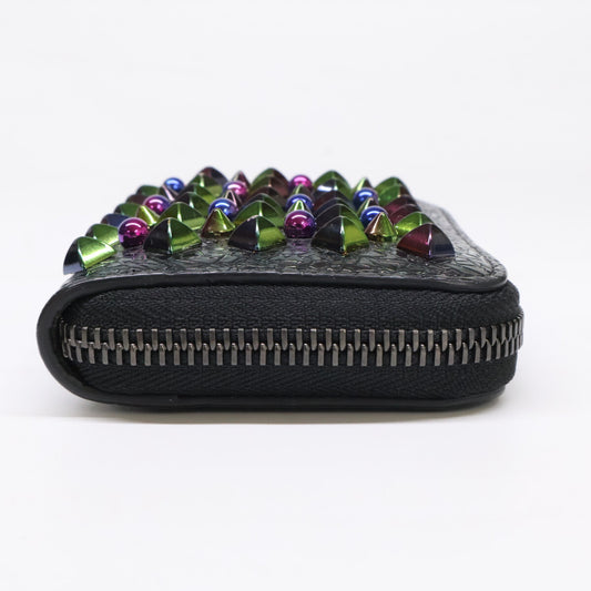 CHRISTIAN LOUBOUTIN クリスチャンルブタン パネトーネ ロックスタッズ ラウンドファスナー コインケース