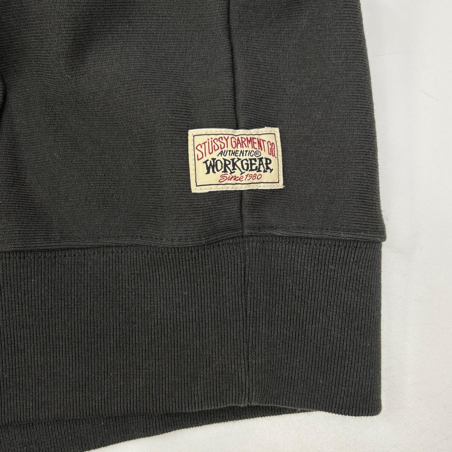 stussy ステューシー 25SS 118571 Charcoal Raglan Relaxed Zip Hoodie Fleece-Lined Zip Hoodie Jacket