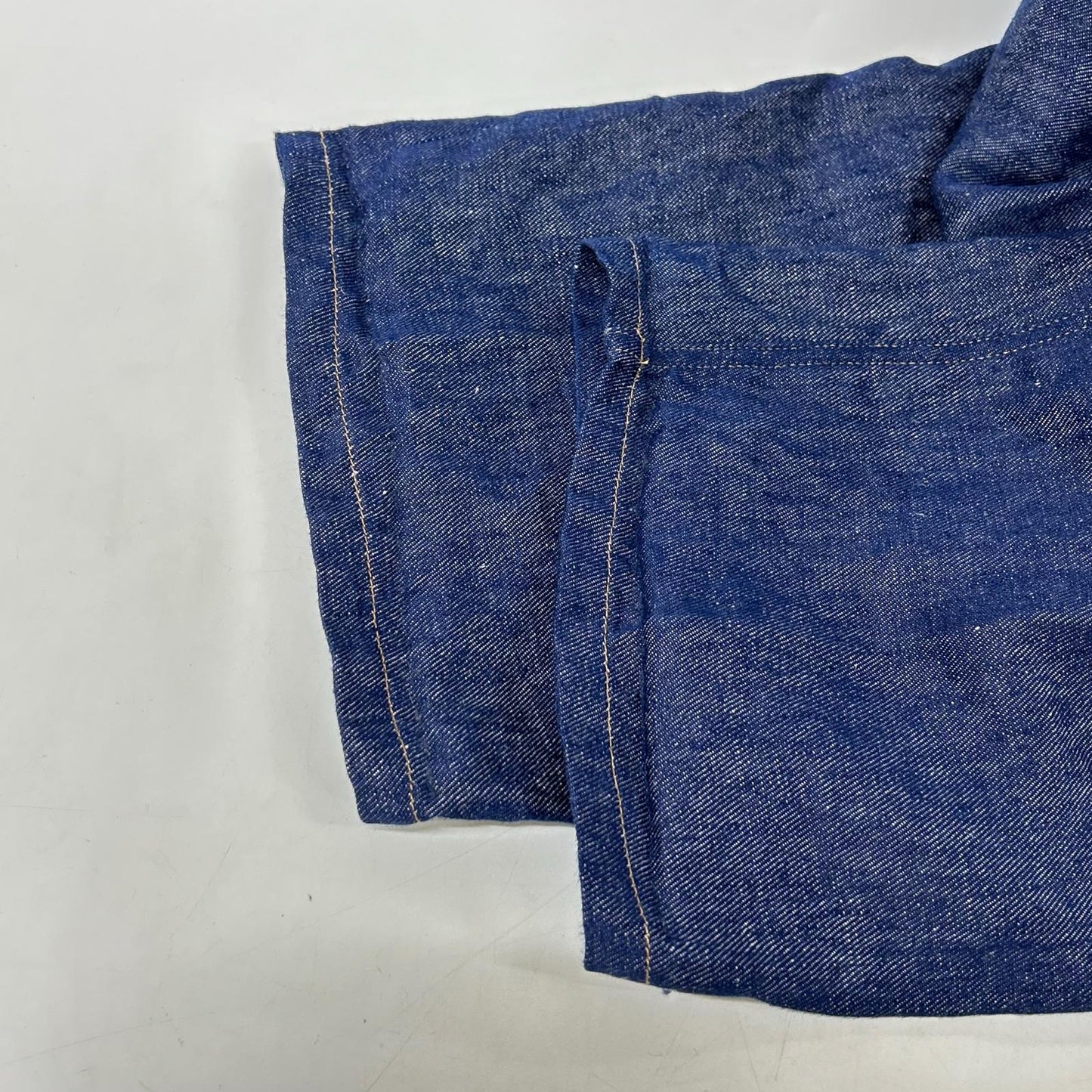 SINME シンメ HF03-1 インディゴ リネン100 タックワイドパンツ ボトムス
