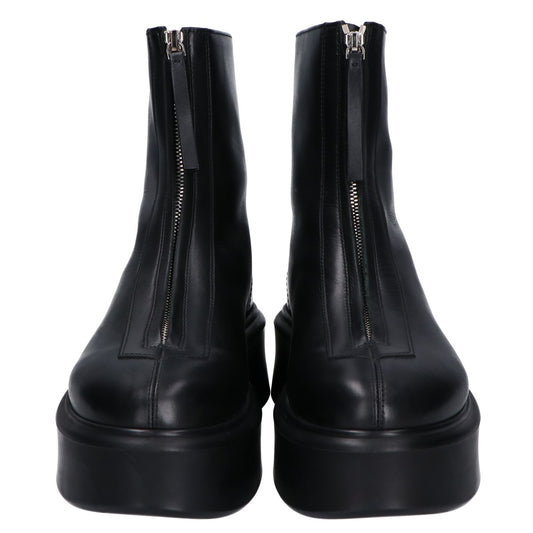 THE ROW ザ ロウ 美品 F1144-L64R カーフスキン ラバークレープソール ZIPPED BOOT I/センタージップブーツ シューズ