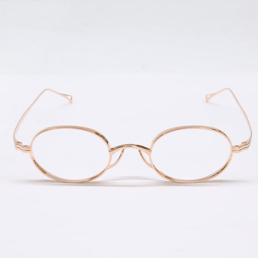 KameManNen KameManNen Like-New KMN9918 RG Lensless Oval-Shape Eyewear Glasses