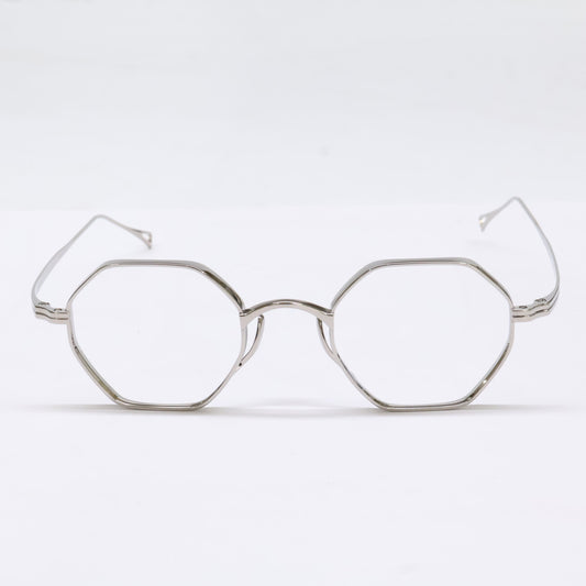KameManNen KameManNen Like-New KMN152 TS Lensless Octagon-Shape Eyewear Glasses